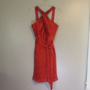 NEW White House Black Market Red Cocktail Dress